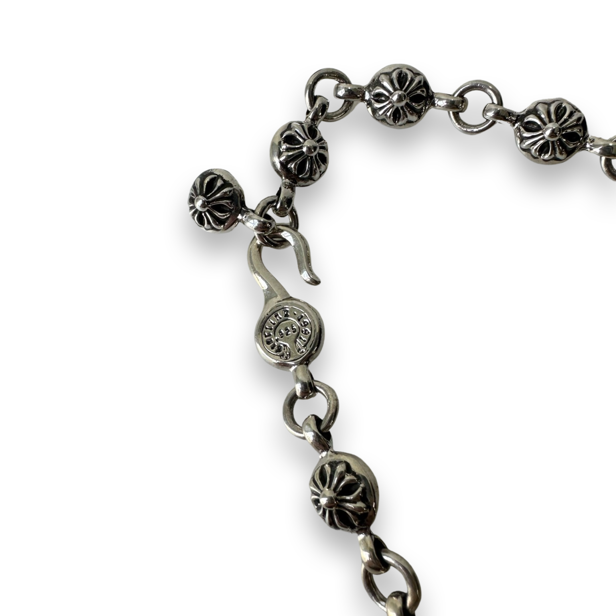 Chrome hearts cross on sale ball bracelet