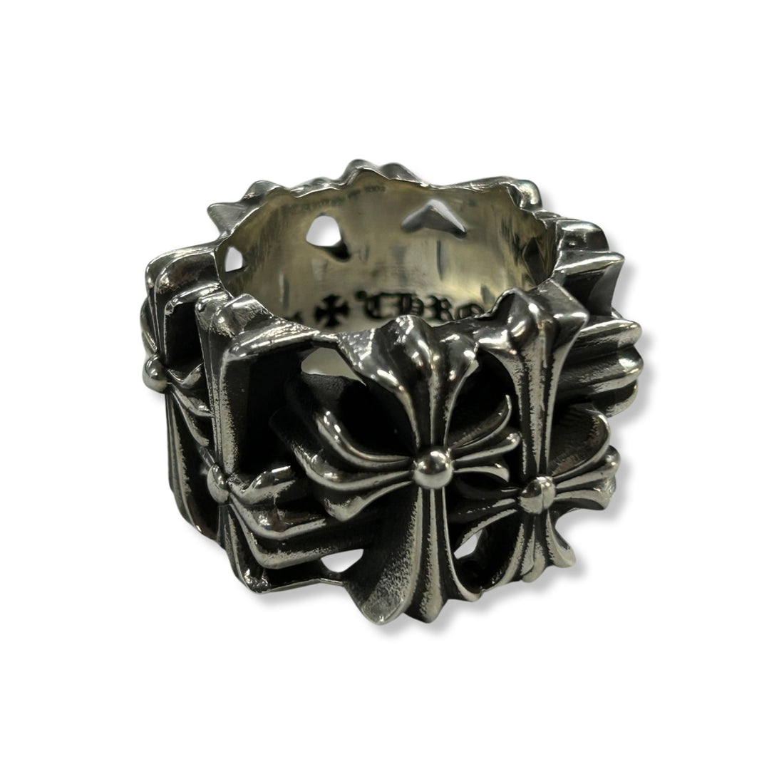 CHROME HEARTS SQUARE CEMETERY RING