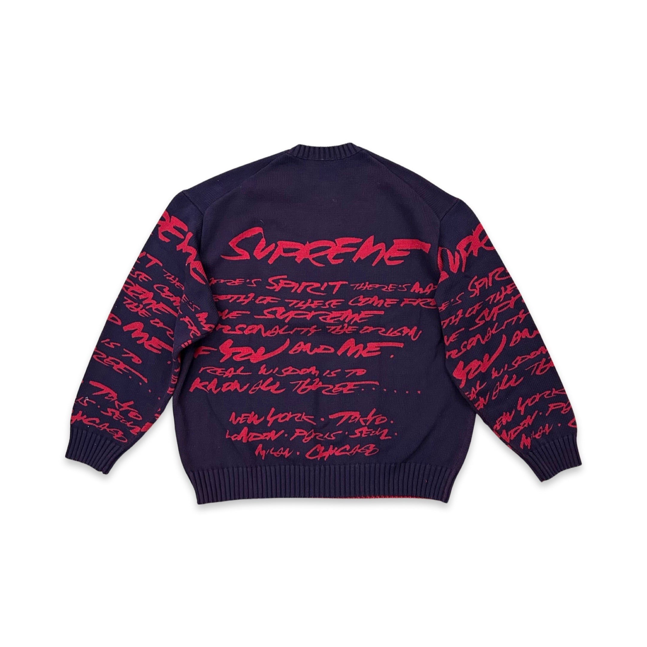 supreme futura sweater navy - スケートボード