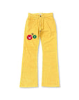 BARE KNUCKLES CORDUROY PATCH FLARED PANTS